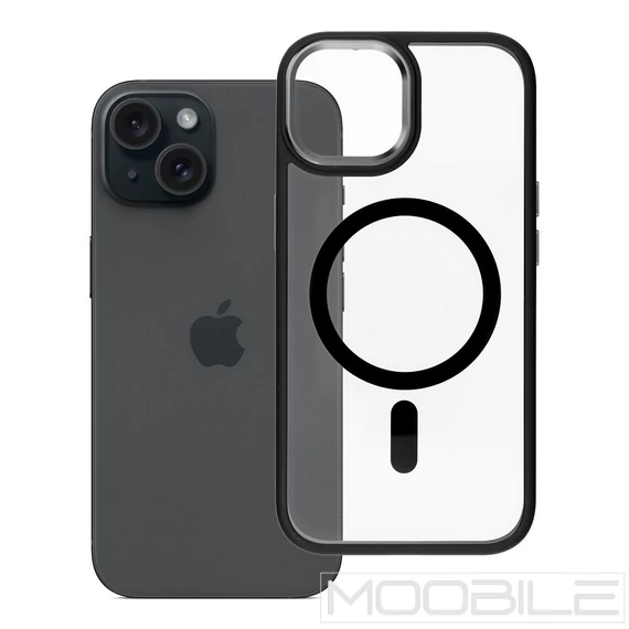Roar Mag Bumper MagSafe Kompatibilis Tok iPhone 15 – Fekete