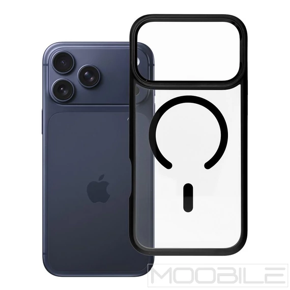 Roar Mag Bumper MagSafe Kompatibilis Tok iPhone 17 Pro Max – Fekete