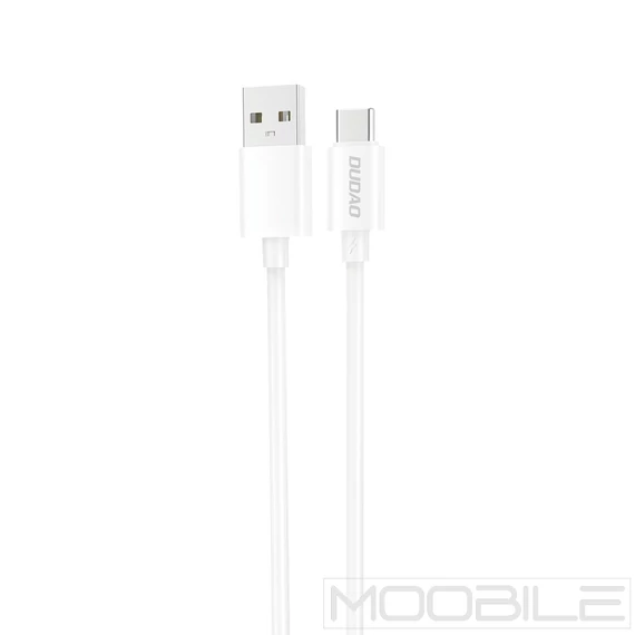 Dudao L4ST USB-A – USB-C töltő és adatkábel 2A 1 m – Fehér