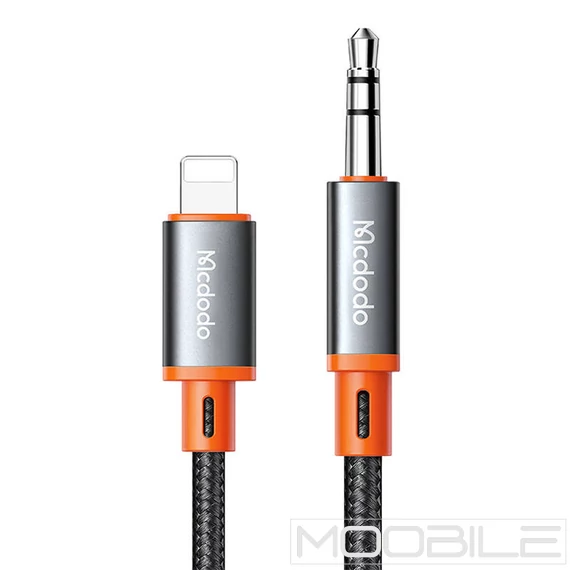 Mcdodo CA-0780 Lightning – 3.5 mm AUX audio kábel 1.2 m – Fekete