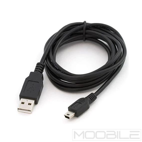 USB-A – Mini USB kábel 1 m – Fekete