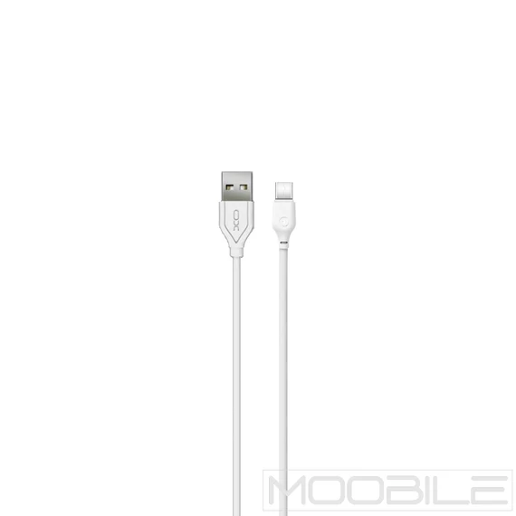 XO NB103 Type-C Adatkábel 1M 2,1A Fehér