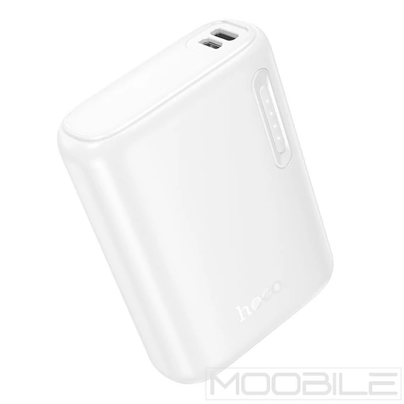 Hoco J158 Power Bank 5000 mAh 2A külső akkumulátor LED kijelzővel – Fehér