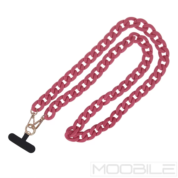 Univerzális telefontartó nyakpánt/lánc, 1,2m – Pink