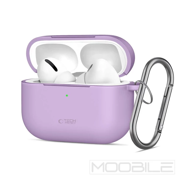 Tech-Protect Silicone Hook tok AirPods Pro (3rd generation) készülékhez – Lila