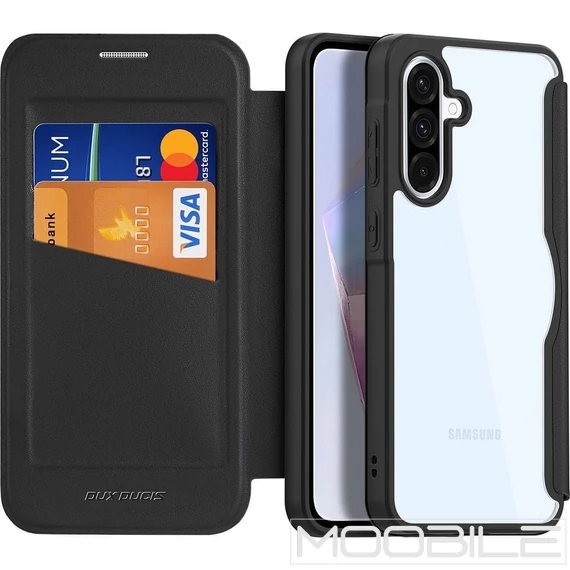 Dux Ducis Skin X Pro mágneses pénztárca tok Samsung Galaxy A36/A56 5G – Fekete