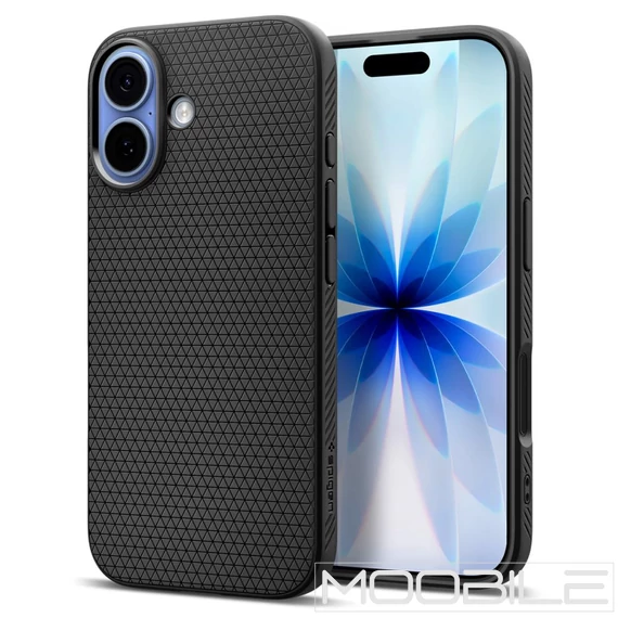 Spigen Liquid Air tok - Apple iPhone 17 - Fekete