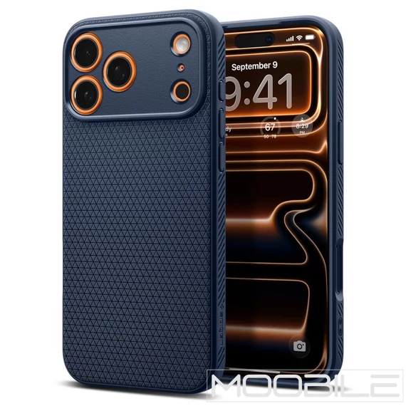 Spigen Liquid Air tok - Apple iPhone 17 Pro - Kék