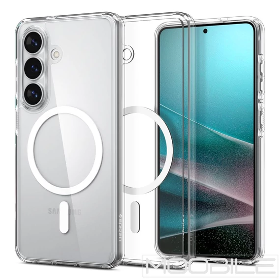 Spigen Ultra Hybrid MagSafe tok - Samsung Galaxy S26 - Átlátszó - Fehér