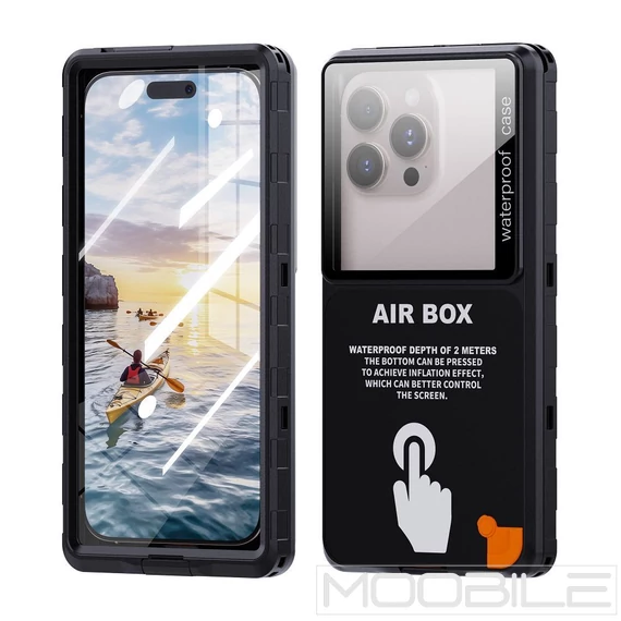 Shellbox Airbox 6.9 vízálló telefontok IP68 – Fekete