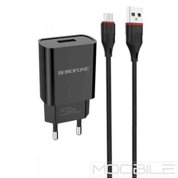 BOROFONE BA19A HÁLÓZATI TÖLTŐ MICRO USB 1A FEKETE