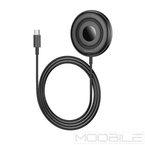 Hoco CW61 vezeték nélküli töltő 15W, MagSafe kompatibilis, digitális kijelzővel – Fekete