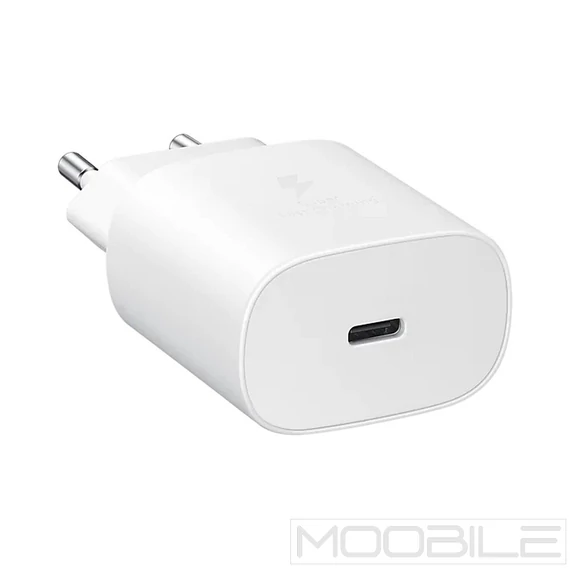 Samsung EP-TA800NWEGEU 25W Type-C gyorstöltő adapter PD 3.0 – Fehér