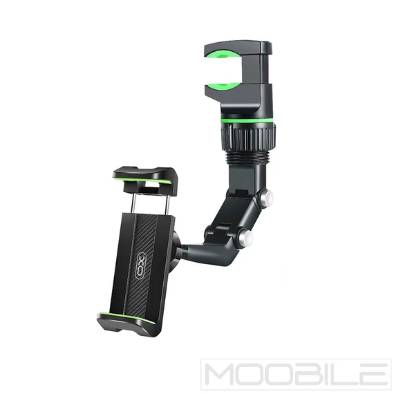 XO Car Holder C107 univerzális autós telefontartó visszapillantó tükörre – Fekete