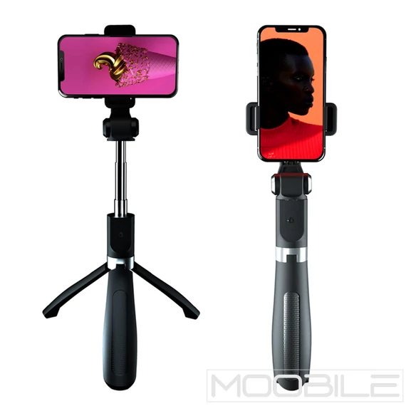 XO SS08 Bluetooth szelfibot és tripod, vezeték nélküli – Fekete