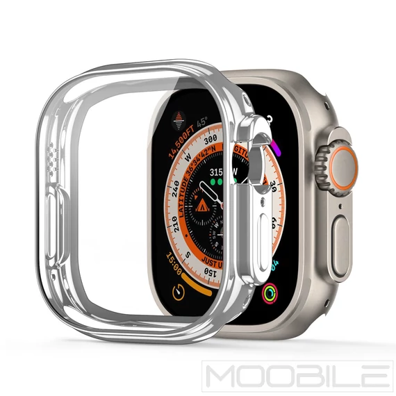 Dux Ducis Apple Watch Ultra 49 mm Szilikon Tok Ezüst