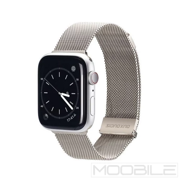 Dux Ducis Milanese mágneses szíj Apple Watch 38/40/41/42 mm – platina
