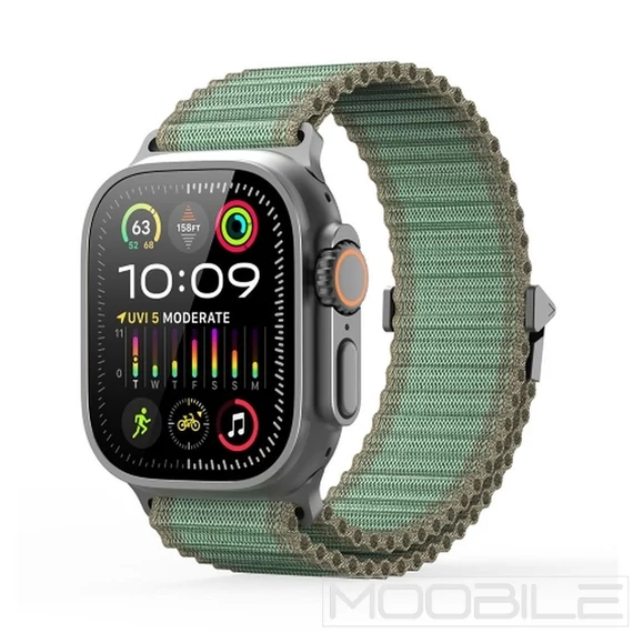 Dux Ducis YC Nylon Szíj Apple Watch 44/45/46/49 mm Zöld