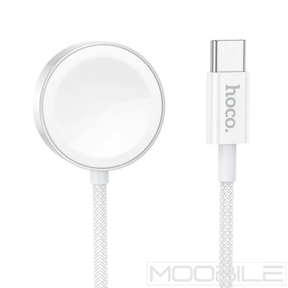 Hoco CW59 vezeték nélküli töltő Apple Watch és Samsung Galaxy Watch órákhoz – Fehér