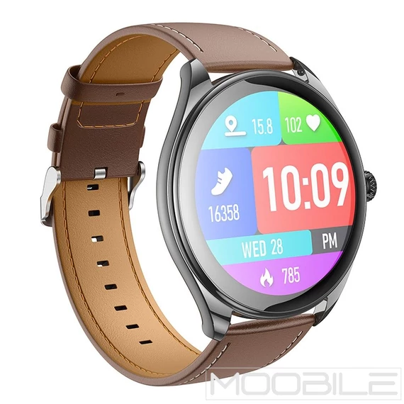 Hoco Y22 AMOLED okosóra hívásfunkcióval, Bluetooth, IP67 – Fekete
