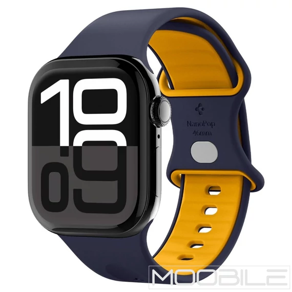 Spigen Nano Pop Szíj Apple Watch 44/45/46/49 mm – Sötétkék/Sárga
