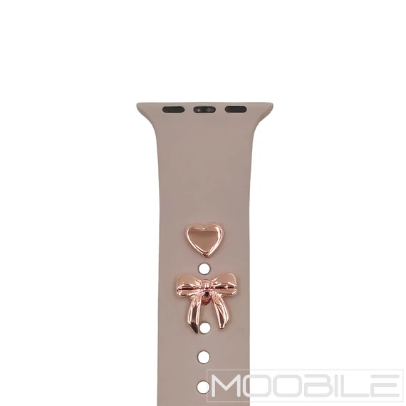 TFO Pin Charm dísz okosóra szíjhoz 2 db-os szett – Masni, RoseGold