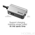 Kép 6/8 - Baseus L40 Audio Adapter Type-C - 3,5Mm Jack+Type-C Ezüst