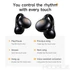 Kép 13/13 - Hoco TWS EA8 vezeték nélküli fülhallgató Bluetooth 5.4, app támogatással – Metál fekete