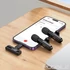 Kép 7/9 - Hoco L20A dupla vezeték nélküli mikrofon Lightning és USB-C csatlakozóval – Fekete