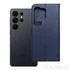 Kép 3/10 - Split Book Oldalra Nyíló Könyvtok Xiaomi Redmi A7 Pro – Sötétkék / piros