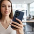 Kép 7/10 - Split Book Oldalra Nyíló Könyvtok Xiaomi Redmi A7 Pro – Sötétkék / piros