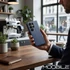 Kép 8/10 - Split Book Oldalra Nyíló Könyvtok Xiaomi Redmi A7 Pro – Sötétkék / piros