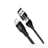 Kép 2/3 - Baseus Dual Usb-A/Type-C - Lightning Adatkábel 1M 18W Fekete