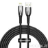 Kép 1/8 - Baseus Glimmer USB-A – Lightning kábel 2 m, 2.4A – Fekete