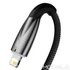 Kép 4/8 - Baseus Glimmer USB-A – Lightning kábel 2 m, 2.4A – Fekete