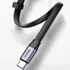 Kép 13/15 - Baseus Simple Flat USB–USB-C kábel, 23 cm, 5A/40W, QC 3.0 – Szürke
