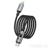 Kép 3/6 - Hoco U144 USB-C – USB-C gyorstöltő kábel LED világítással 60W 1,2 m – Fekete
