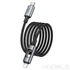 Kép 3/6 - Hoco U144 USB-C – Lightning gyorstöltő kábel LED világítással 27W 1,2 m – Fekete