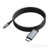 Kép 5/8 - Hoco UA43 USB-C → HDMI képernyőtükröző kábel 4K 30Hz, 1,8 m – Metálszürke