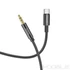 Kép 1/4 - Hoco UPA19 AUX kábel Jack 3,5 mm – Type-C, 1 m – Fekete
