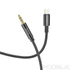 Kép 1/4 - Hoco UPA19 AUX kábel Jack 3,5 mm – Lightning, 1 m – Fekete