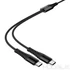 Kép 4/9 - Hoco X123 2 az 1-ben USB-C – USB-C töltőkábel dupla csatlakozóval 1 m – Fekete