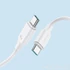 Kép 2/8 - Joyroom Long-Lasting Series A9 USB-C – USB-C kábel, PD/QC, 60W, 3A, 1m – Fehér