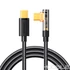 Kép 1/16 - Joyroom S-CC100A6 USB-C – USB-C 100W gyorstöltő és adatkábel (90°-os csatlakozó), 1.2 m – Fekete