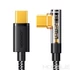 Kép 2/16 - Joyroom S-CC100A6 USB-C – USB-C 100W gyorstöltő és adatkábel (90°-os csatlakozó), 1.2 m – Fekete