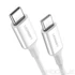 Kép 1/6 - Ugreen US264 (60520) USB-C – USB-C kábel 2 m, 60W, PD/QC/AFC – Fehér
