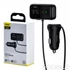 Kép 1/11 - Baseus FM Transmitter autós töltővel és Bluetooth kihangosítóval, 2x USB-A, 3.1A – Fekete