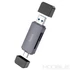 Kép 1/7 - Hoco 2-in-1 kártyaolvasó USB-A 3.0 / USB-C 3.0 – Szürke