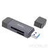 Kép 2/7 - Hoco 2-in-1 kártyaolvasó USB-A 3.0 / USB-C 3.0 – Szürke