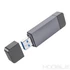 Kép 4/7 - Hoco 2-in-1 kártyaolvasó USB-A 3.0 / USB-C 3.0 – Szürke